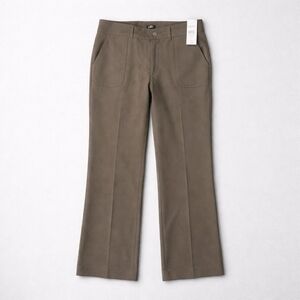 NWT LOFT Women's Marisa Trouser Pants Petite 10P Olive Taupe Classic Career Pant